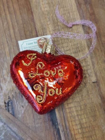 Old World Valentine's Heart Ornament